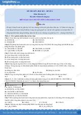 Đề thi giữa kì 1 Hóa 12 Chân trời sáng tạo - Đề số 4